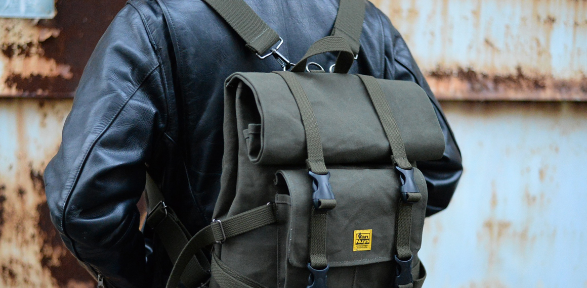 D294：ちょっとミリタリーな感じのバッグシリーズ Type-A／ロールフラップバックパック 商品イメージ