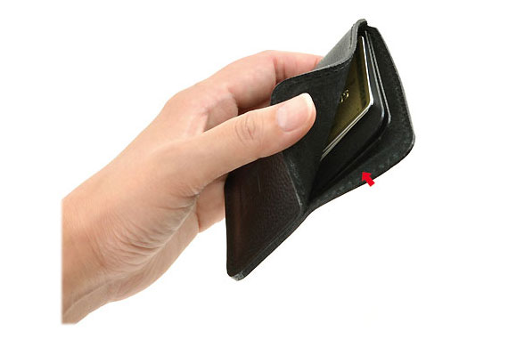 D486：胸ポケットに入る 薄型ランチ財布兼薄型名刺ケース 商品イメージ