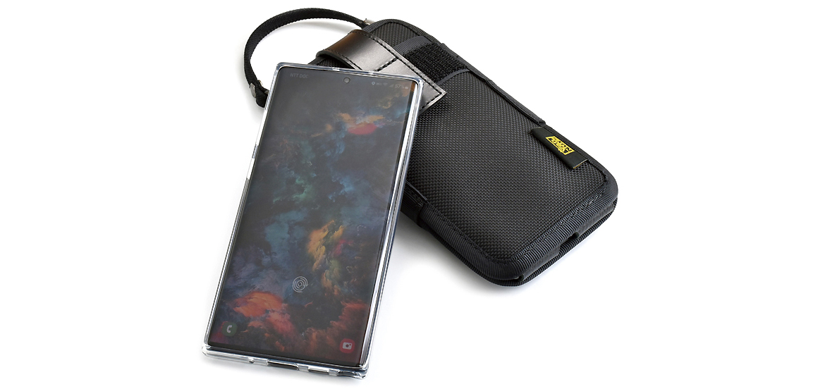 E110：Galaxy Note10＋用 完全無欠の縦型キャリングケース ＜ベルクロワイド＞ 180 商品イメージ