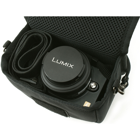 B113：LUMIX GF1用 キャリングケ－ス／横型（帆布のバッグ用ストラップ付き） 商品イメージ