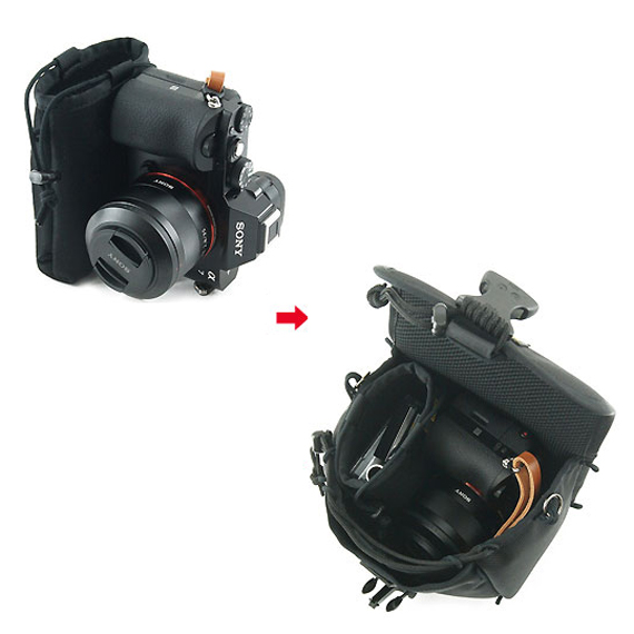 C495：ミラーレス一眼など、 小さめのデジタルカメラ用 キャリングケース／Type-B 商品イメージ