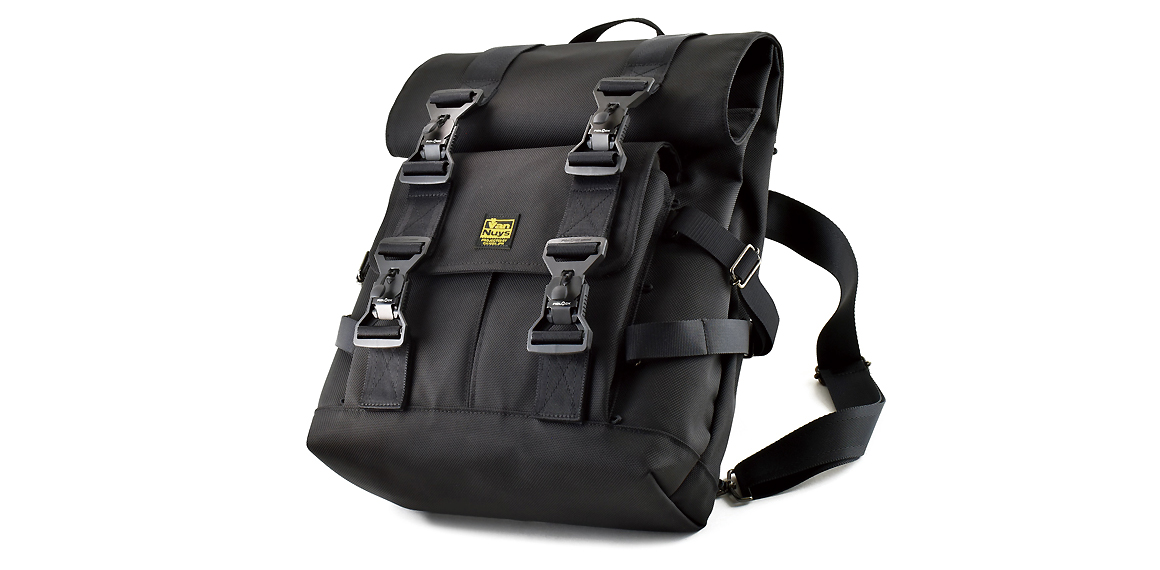 D294：ちょっとミリタリーな感じのバッグシリーズ Type-A／ロールフラップバックパック 商品説明1