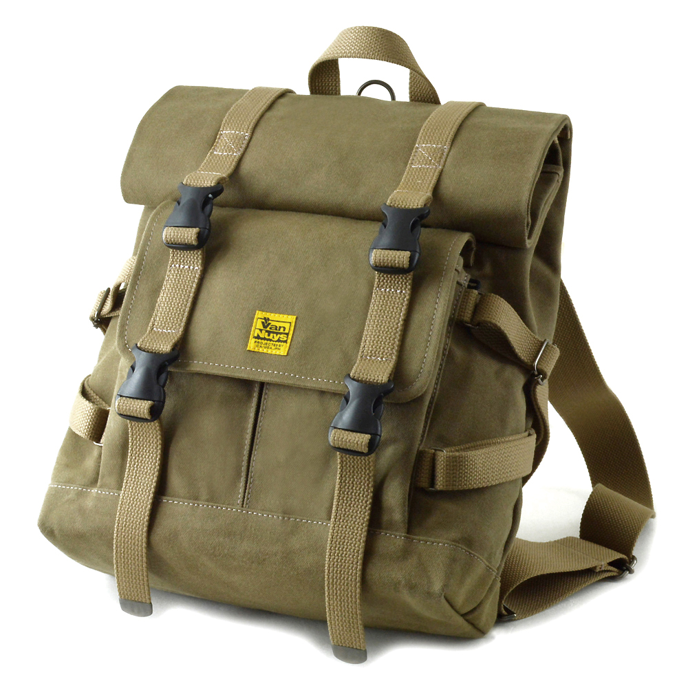 D294：ちょっとミリタリーな感じのバッグシリーズ Type-A／ロールフラップバックパック Variation 01