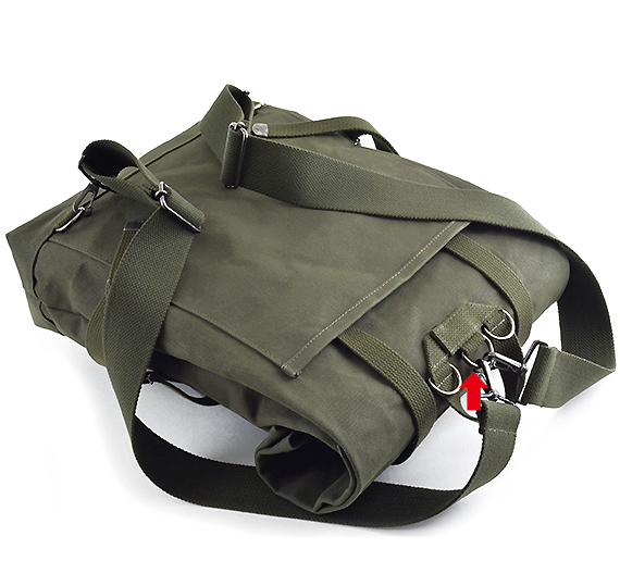 D294：ちょっとミリタリーな感じのバッグシリーズ Type-A／ロールフラップバックパック 商品イメージ