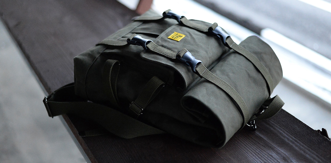 D294：ちょっとミリタリーな感じのバッグシリーズ Type-A／ロールフラップバックパック 商品イメージ