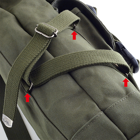 D294：ちょっとミリタリーな感じのバッグシリーズ Type-A／ロールフラップバックパック 商品イメージ