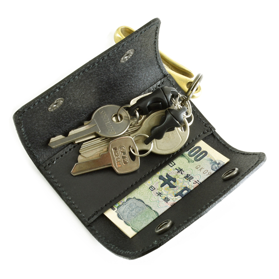 D501,D502：ポケット付き ぬめ革キーケース 商品イメージ