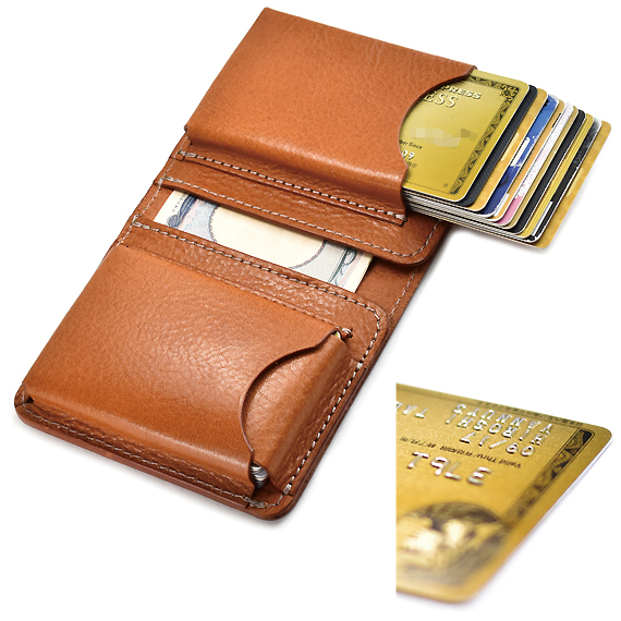 E491：カードが30枚〜40枚程度入る小さい財布（ふるさと） 商品イメージ