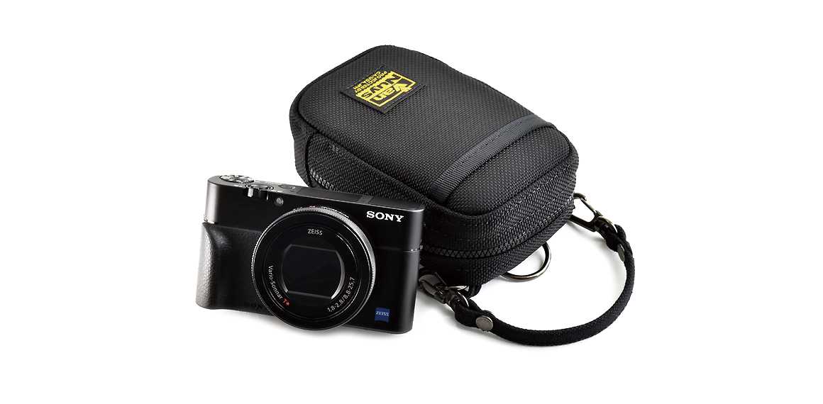 E497,E498：GR3、RX100用レンズをカードで保護する ジャバラ付きマルチケース 商品イメージ