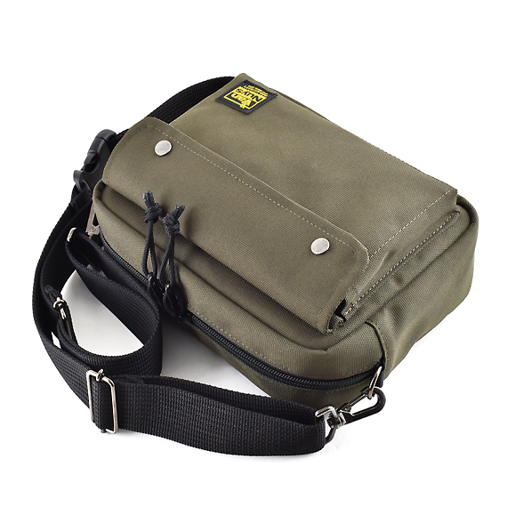 E595-EC-DKGR:Street Sling Bag/Flap Type-B(斜め掛けにしても外しやすい バックル付き 2WAYショルダーベルト付属) 商品イメージ