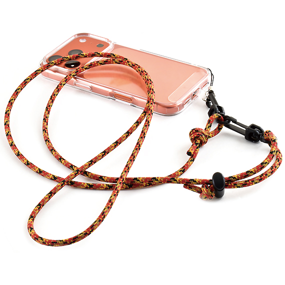 E608:バンナイズ紐のスマホ用ショルダーストラップ <ストラップホルダー/まつば付き> 商品イメージ