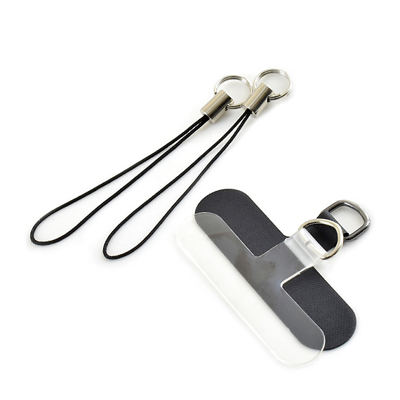 E608:バンナイズ紐のスマホ用ショルダーストラップ <ストラップホルダー/まつば付き> 商品イメージ