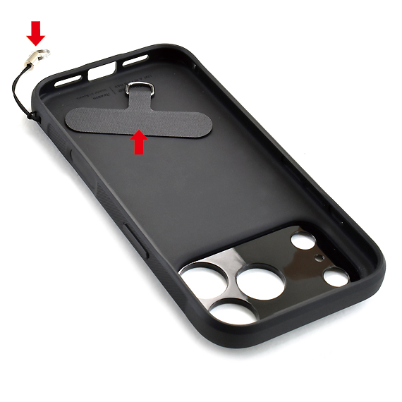 E608:バンナイズ紐のスマホ用ショルダーストラップ <ストラップホルダー/まつば付き> 商品イメージ