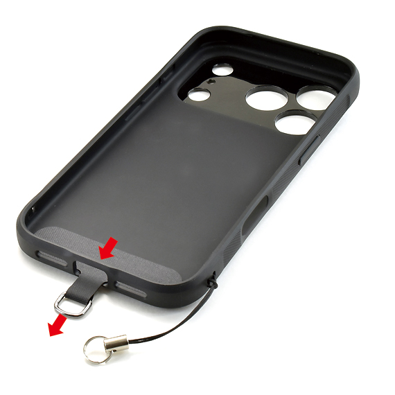 E608:バンナイズ紐のスマホ用ショルダーストラップ <ストラップホルダー/まつば付き> 商品イメージ