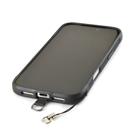 E608:バンナイズ紐のスマホ用ショルダーストラップ <ストラップホルダー/まつば付き> 商品イメージ