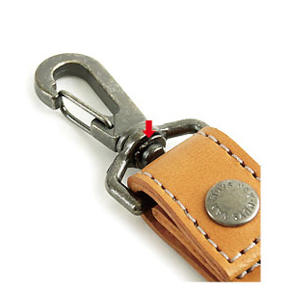 C296：ベルトに付けたりバッグに吊るせる ぬめ革の時計ホルダー／Type-A 商品イメージ