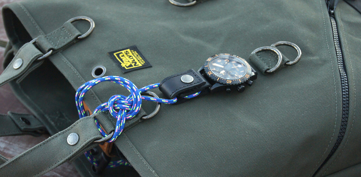 C298：ベルトに付けたりバッグに吊るせる ぬめ革の時計ホルダー／Type-C 商品説明1