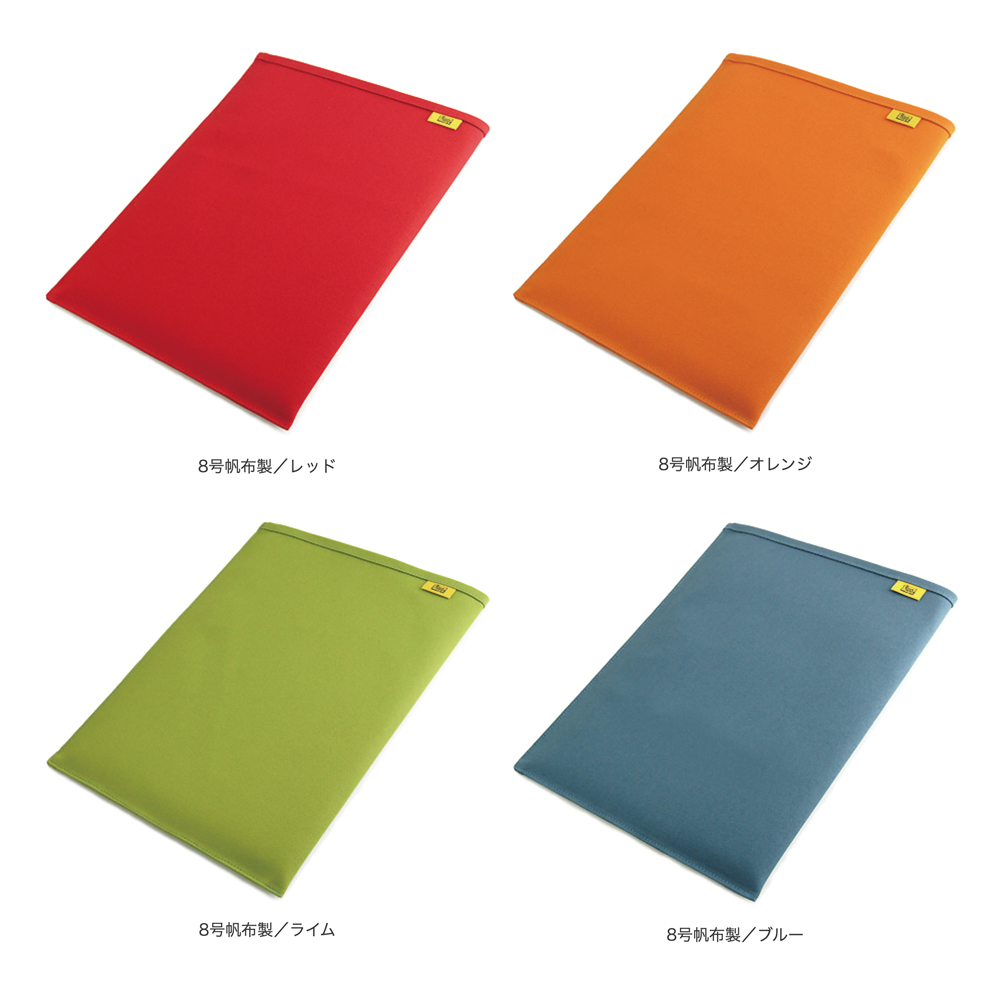 C660〜：帆布の封筒ポーチ／S／M／L 帆布の封筒ポーチ M／横型 A4クリアファイル用 Color Variations 01