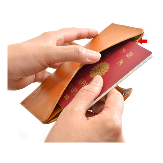 D558,D559：ぬめ革のパスポート・紙幣用ケース 商品イメージ