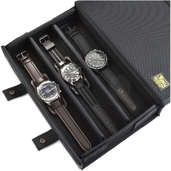 E202：仕切りの位置が変えられる 腕時計収納BOX／Type-A 商品イメージ